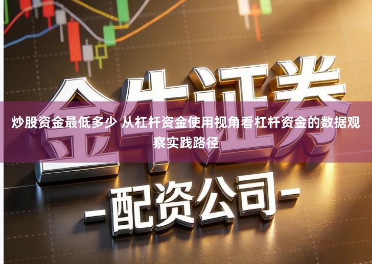 炒股资金最低多少 从杠杆资金使用视角看杠杆资金的数据观察实践路径