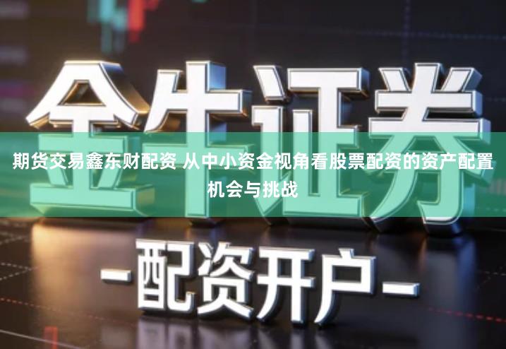 期货交易鑫东财配资 从中小资金视角看股票配资的资产配置机会与挑战